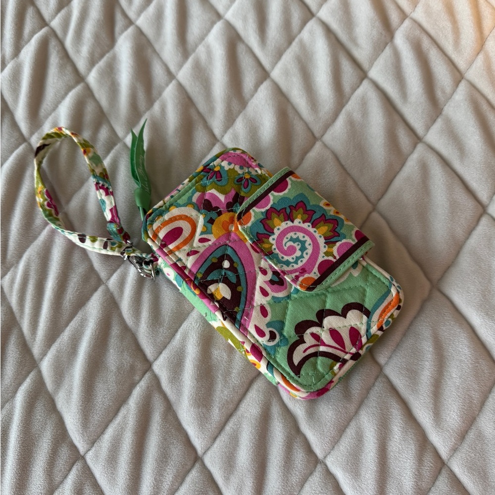 Floral Patterned Phone Pouch with Strap